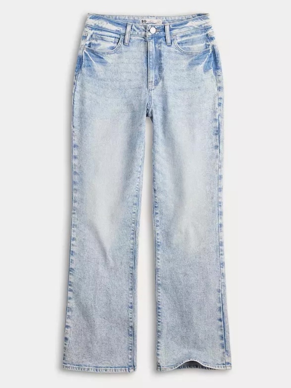 Cotton High-Rise 90s Bootcut Jeans Lite Wash US 2 NWOT
